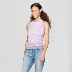 Juniors lace blouse